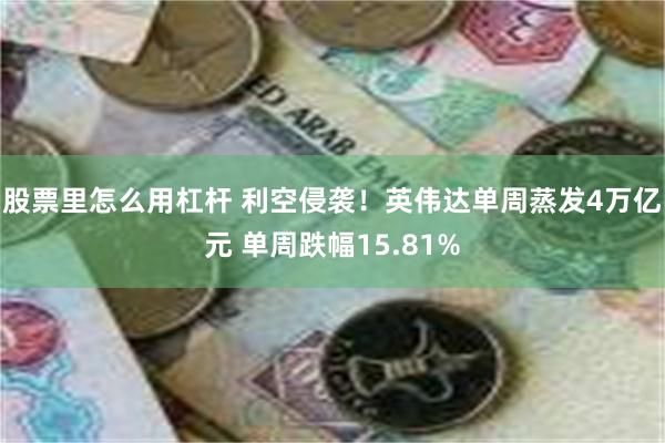 股票里怎么用杠杆 利空侵袭！英伟达单周蒸发4万亿元 单周跌幅15.81%